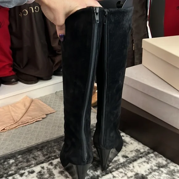 Christian Louboutin black suede Girabaldi size 38 - Picture 4 of 5